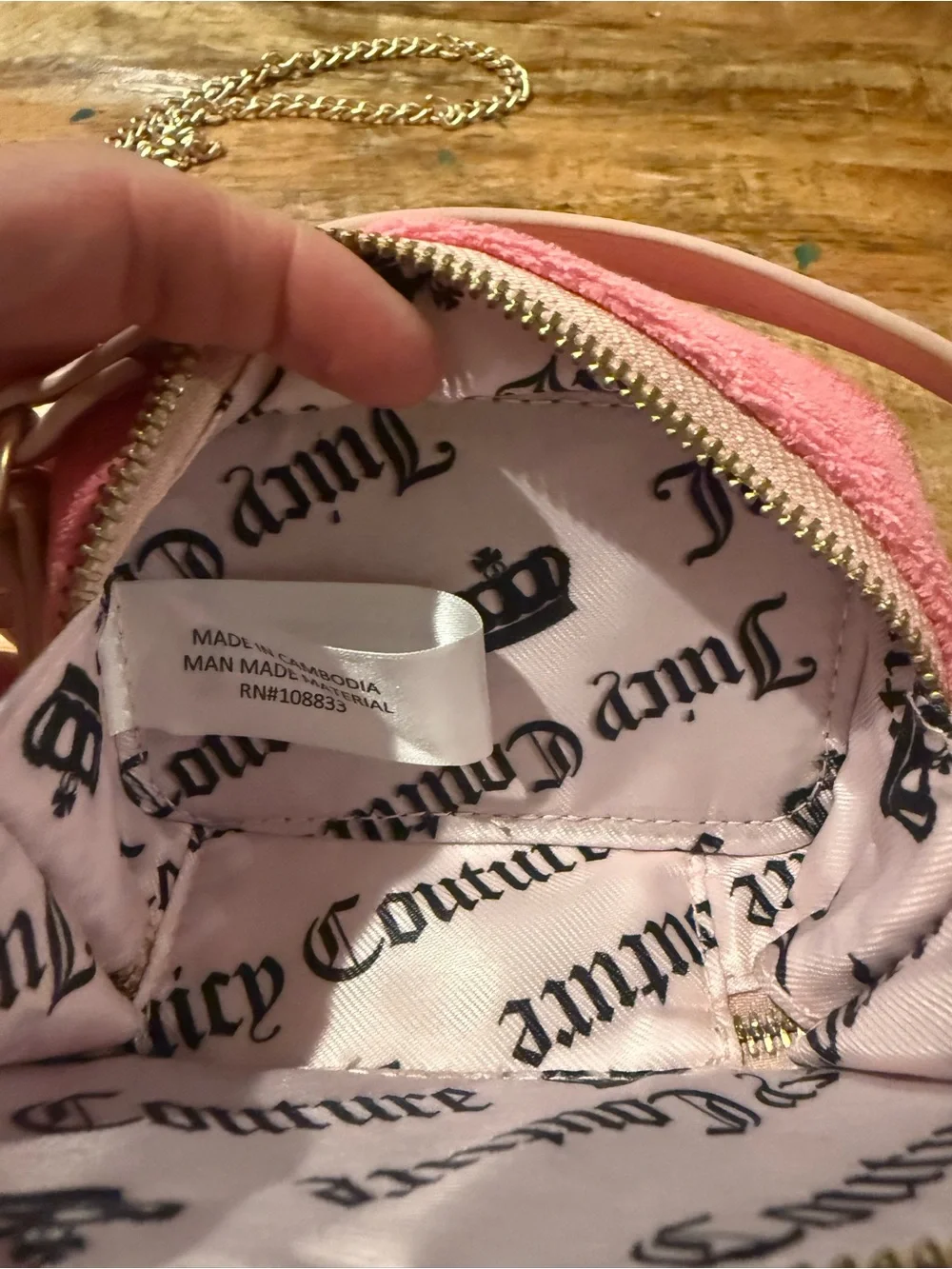 Juicy Couture Pink Embellished Mini Bag